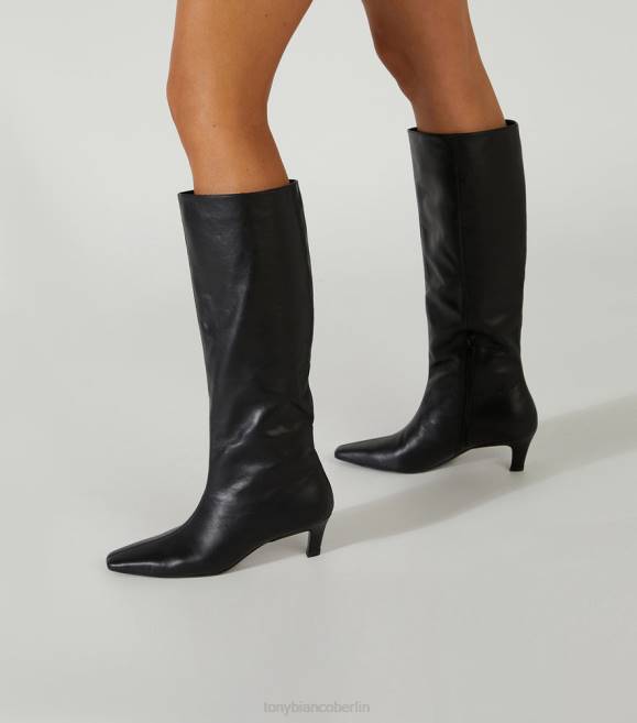 kniehohe Stiefel| de Tony Bianco Frauen Vixon Wadenstiefel schwarzes Venedig 4624398